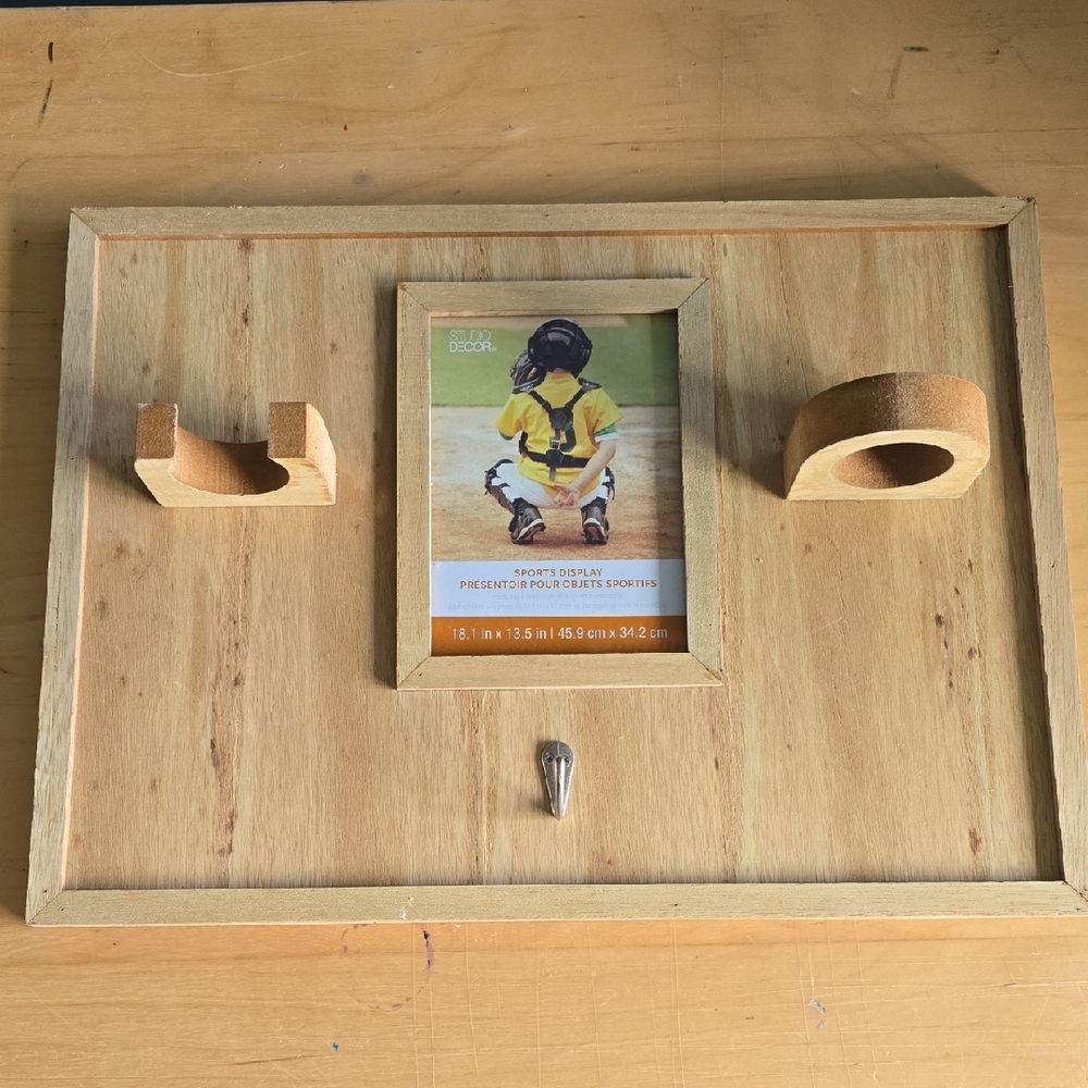Studio Decor Natural Wood Sports Display Frame